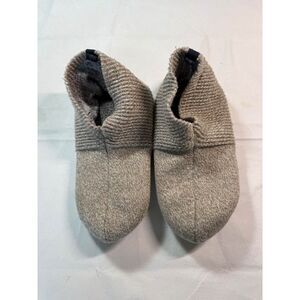 Bombas Gripper Slippers Knit Bootie House Shoes Oatmeal Beige Non-Slip Size L